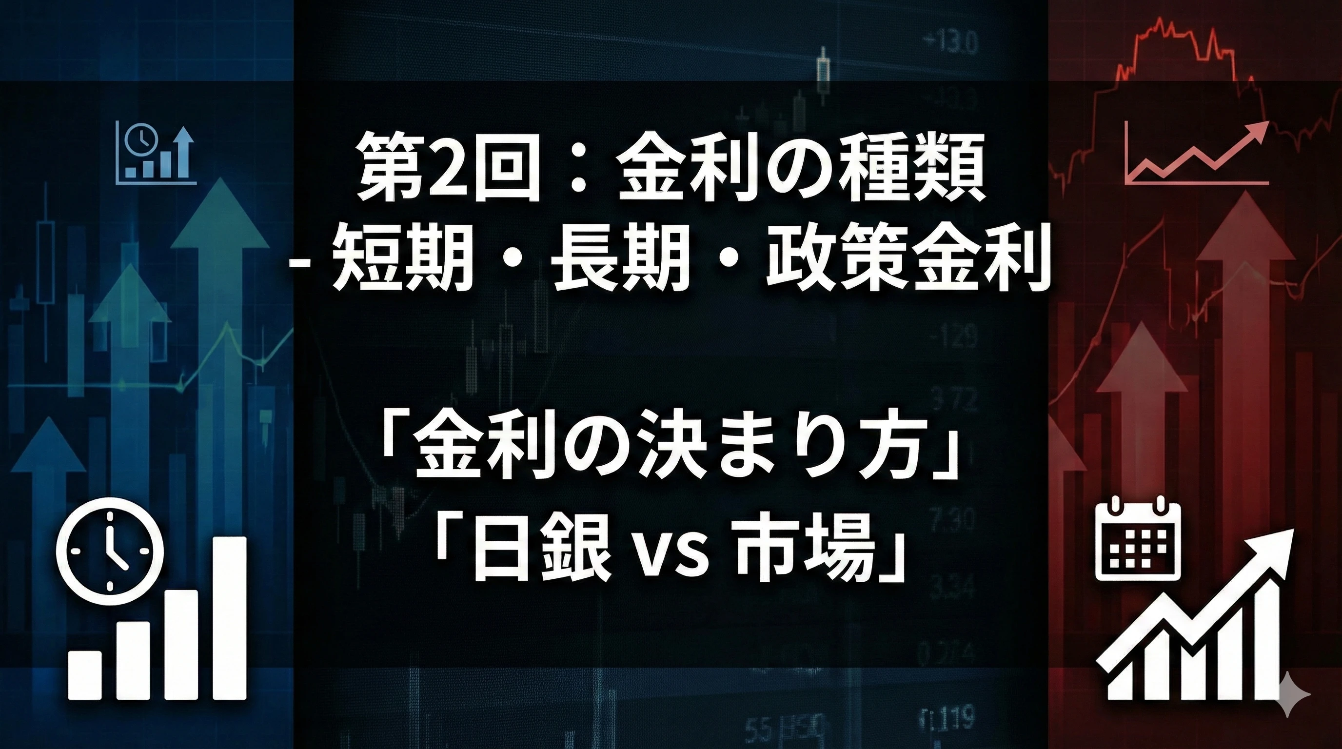 【金利マスター講座 第2回】金利の種類と金融市場 - 短期・長期・政策金利を整理する