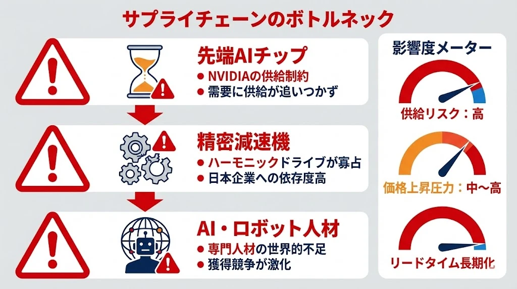 サプライチェーンのボトルネック
