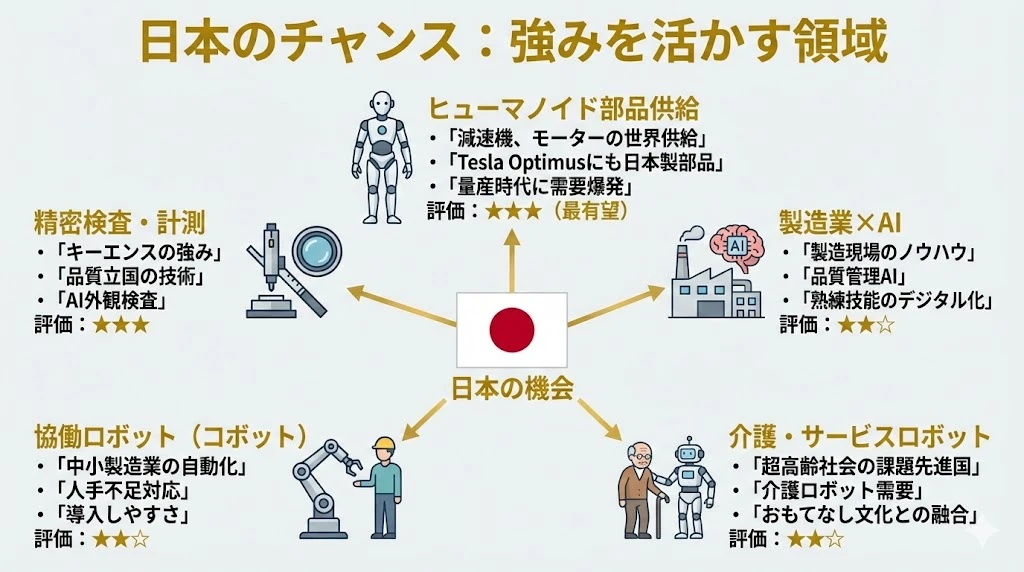 日本のチャンス:強みを活かす領域