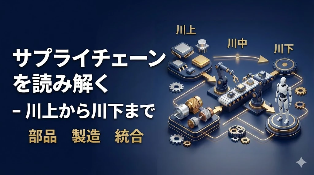 【フィジカルAIマスター講座 第2回】サプライチェーンを読み解く - 川上から川下まで