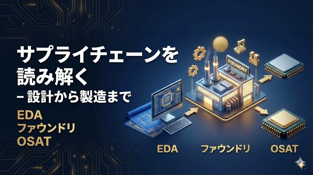 【半導体マスター講座 第4回】サプライチェーンを読み解く - 設計から製造まで