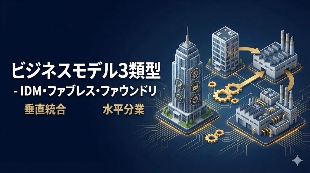 【半導体マスター講座 第5回】ビジネスモデル3類型 - IDM・ファブレス・ファウンドリ