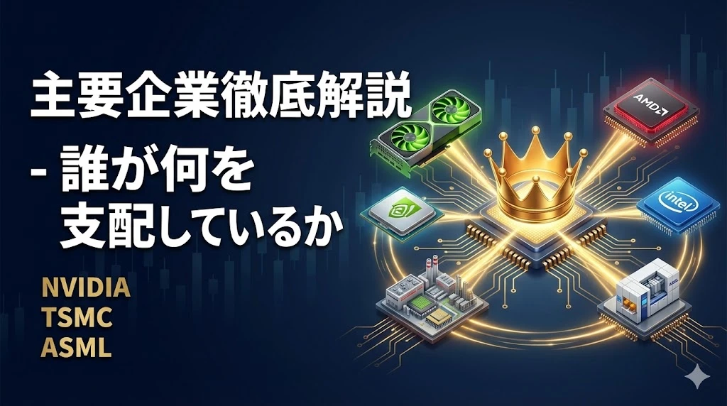 【半導体マスター講座 第6回】主要企業徹底解説 - 誰が何を支配しているか