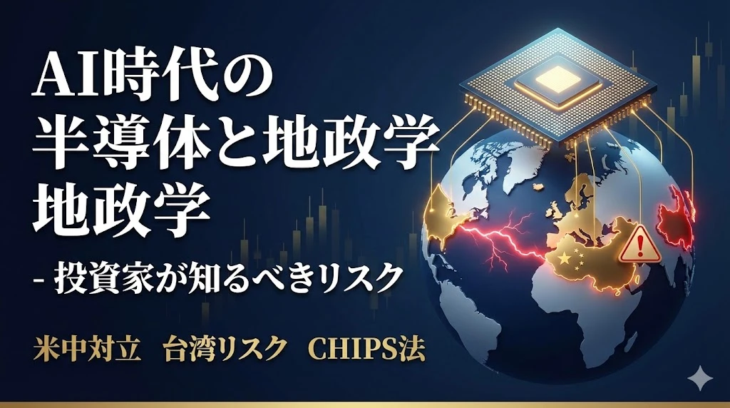 【半導体マスター講座 第7回】AI時代の半導体と地政学 - 投資家が知るべきリスク