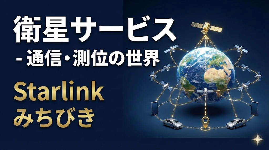 【宇宙産業マスター講座 第3回】衛星サービス(通信・測位) - Starlinkからみちびきまで